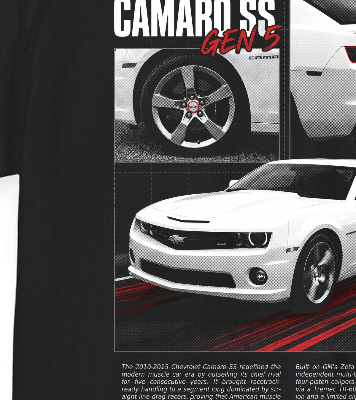 2010-2015 Chevrolet Camaro SS - Monochrome Cotton T-Shirt