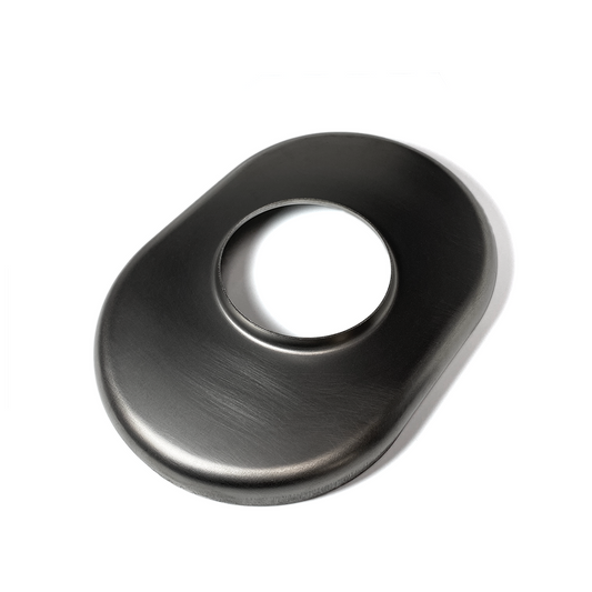 Ticon 2.5in Titanium Oval Resonator End Cap - 6inx4.5in Body