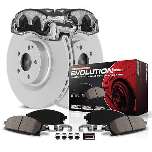 Power Stop 99-02 Ford F-350 Super Duty Front Z23 Coated Kit w/Calipers