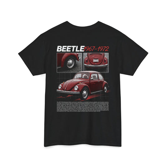 1967-1972 Volkswagen Beetle - Ruby Red Cotton T-Shirt