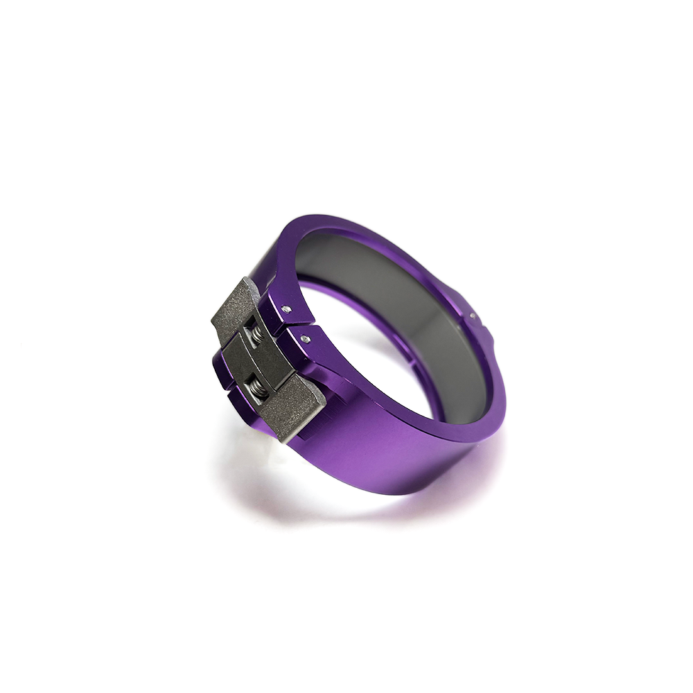 Ticon 2.5in X-Lok Clamp w/ Inner Sleeve - Polished Purple