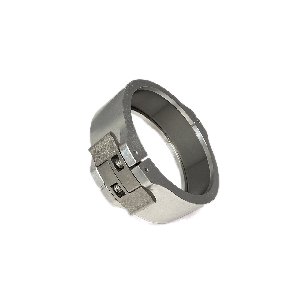 Ticon 2.5in X-Lok Clamp w/ Inner Sleeve - Polished Silver