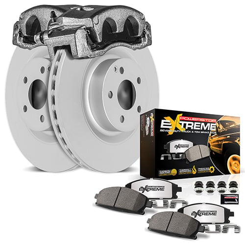 Power Stop 08-13 GMC Yukon XL 2500 Rear Z36 Coated Kit w/Calipers