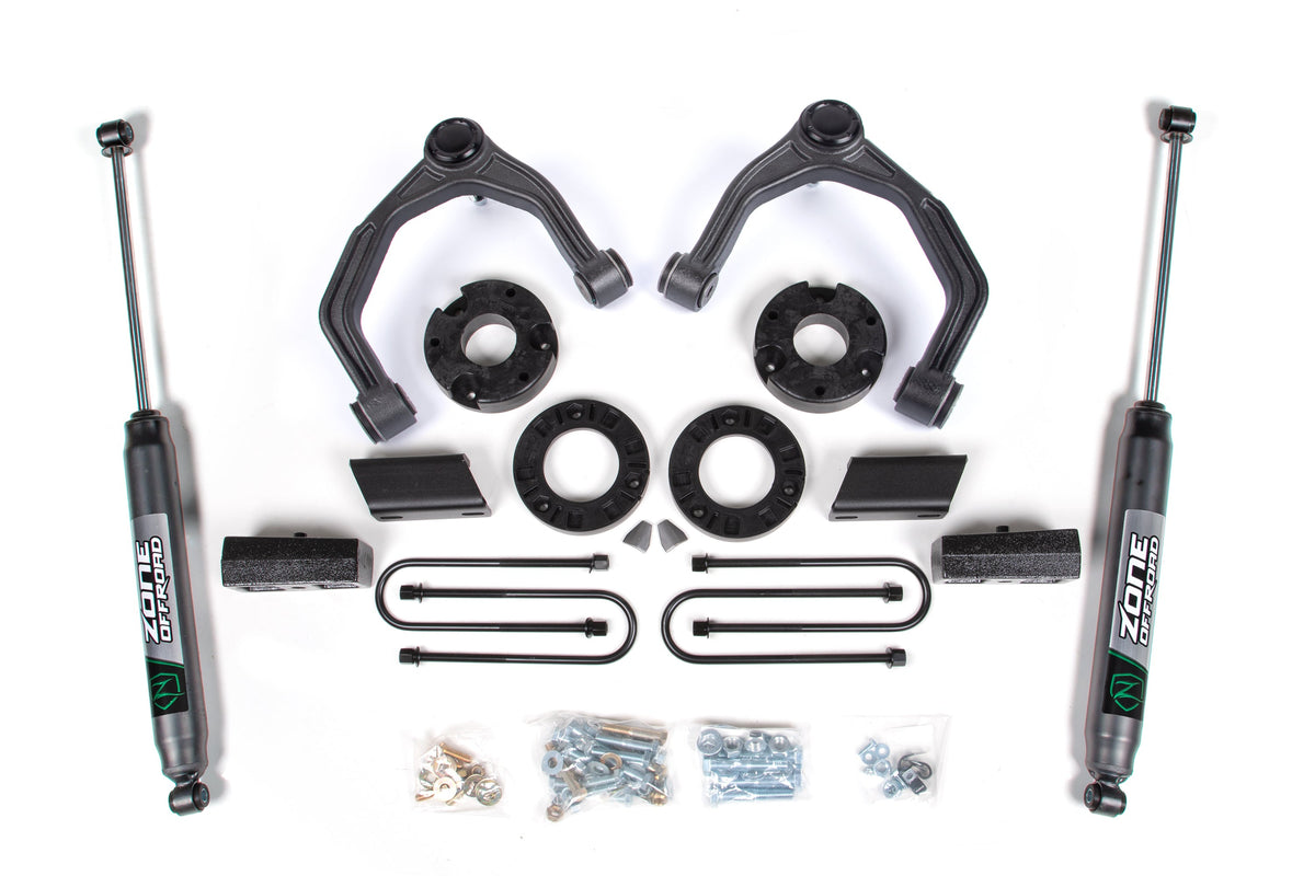 Zone Offroad 25-26 Chevy/GMC 1500 4WD 3.5in Suspension Lift Kit