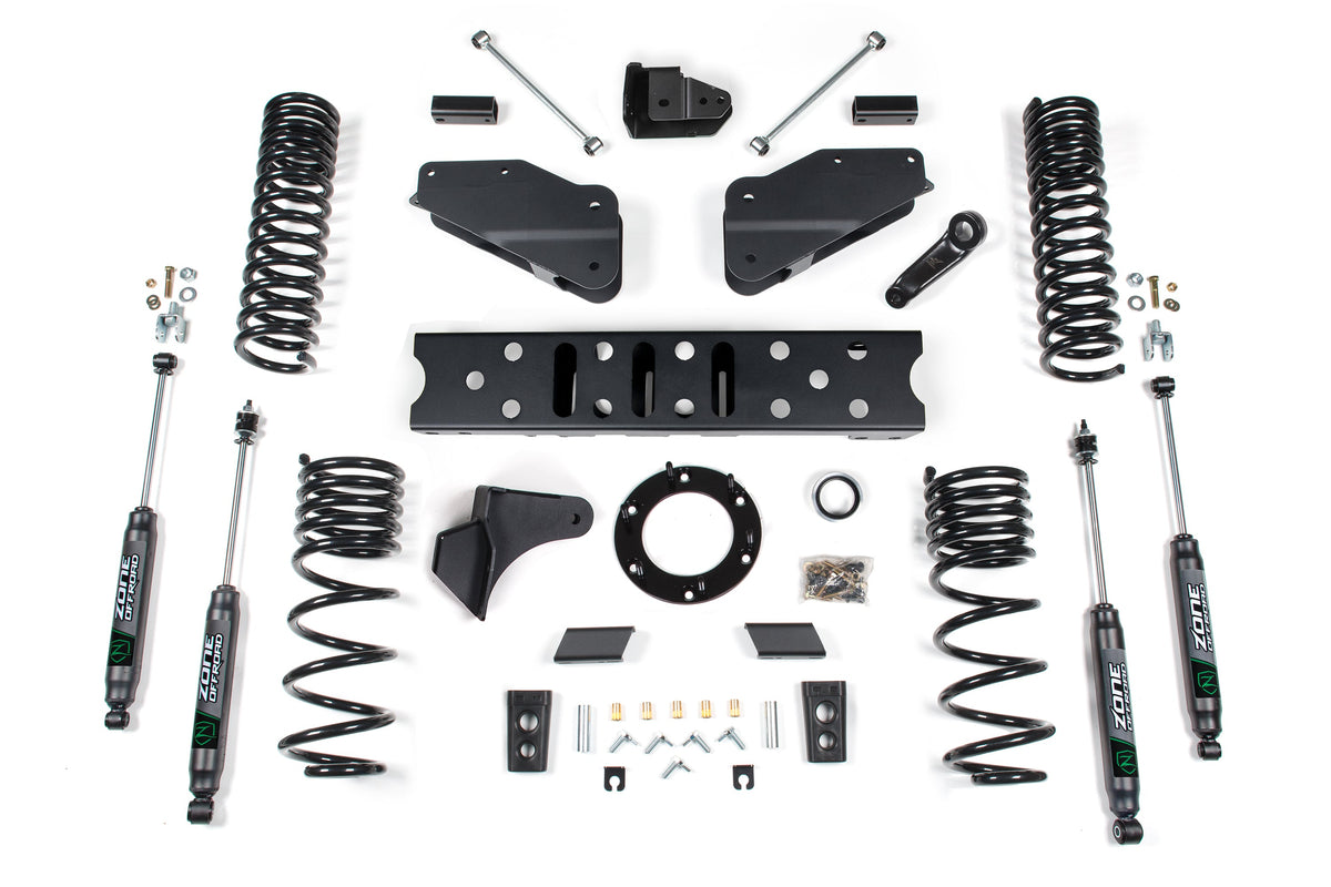 Zone Offroad 19-26 Ram 2500 5.5in Radius Arm Bracket Lift Kit -6-Bolt T-Case - Nitro Shocks