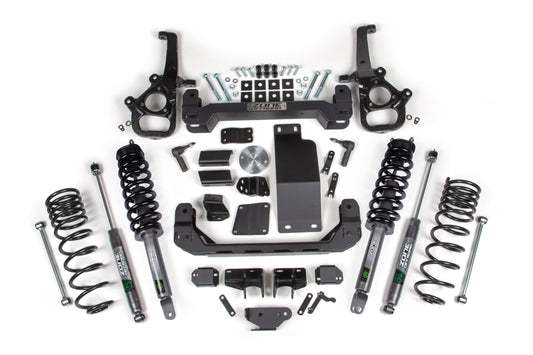 Zone Offroad 25-26 Ram 1500 4WD 4in Lift Kit (Large Bore) - Nitro Loaded Struts & Shocks