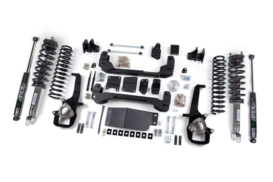 Zone Offroad 2012 Ram 1500 4WD 4in Lift Kit - Nitro Loaded Struts & Shocks