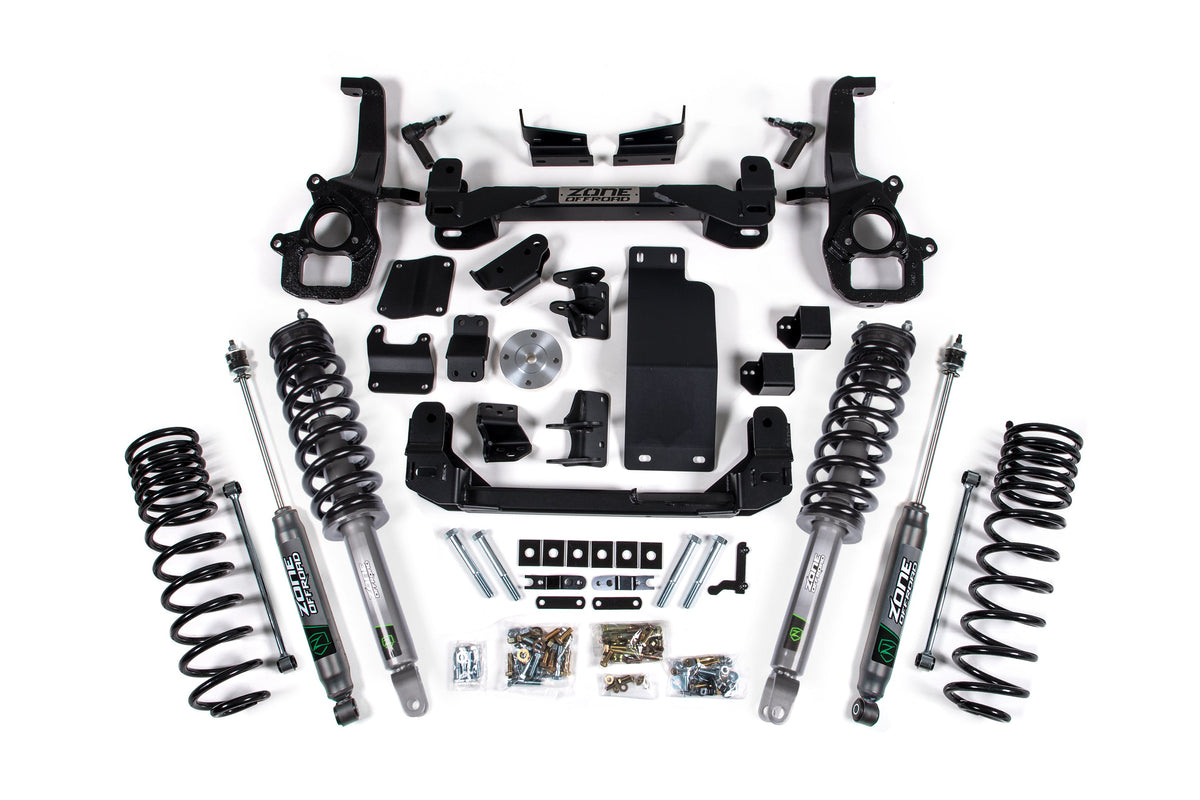 Zone Offroad 19-24 Ram 1500 4WD 4in Lift Kit (Standard Bore) - Nitro Loaded Struts & Shocks