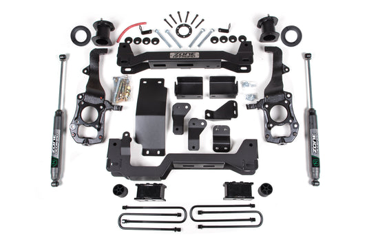 Zone Offroad 21-26 Ford F150 4WD / Tremor / 5in Lift Kit - Spacer Front / Nitro Rear Shocks Rear