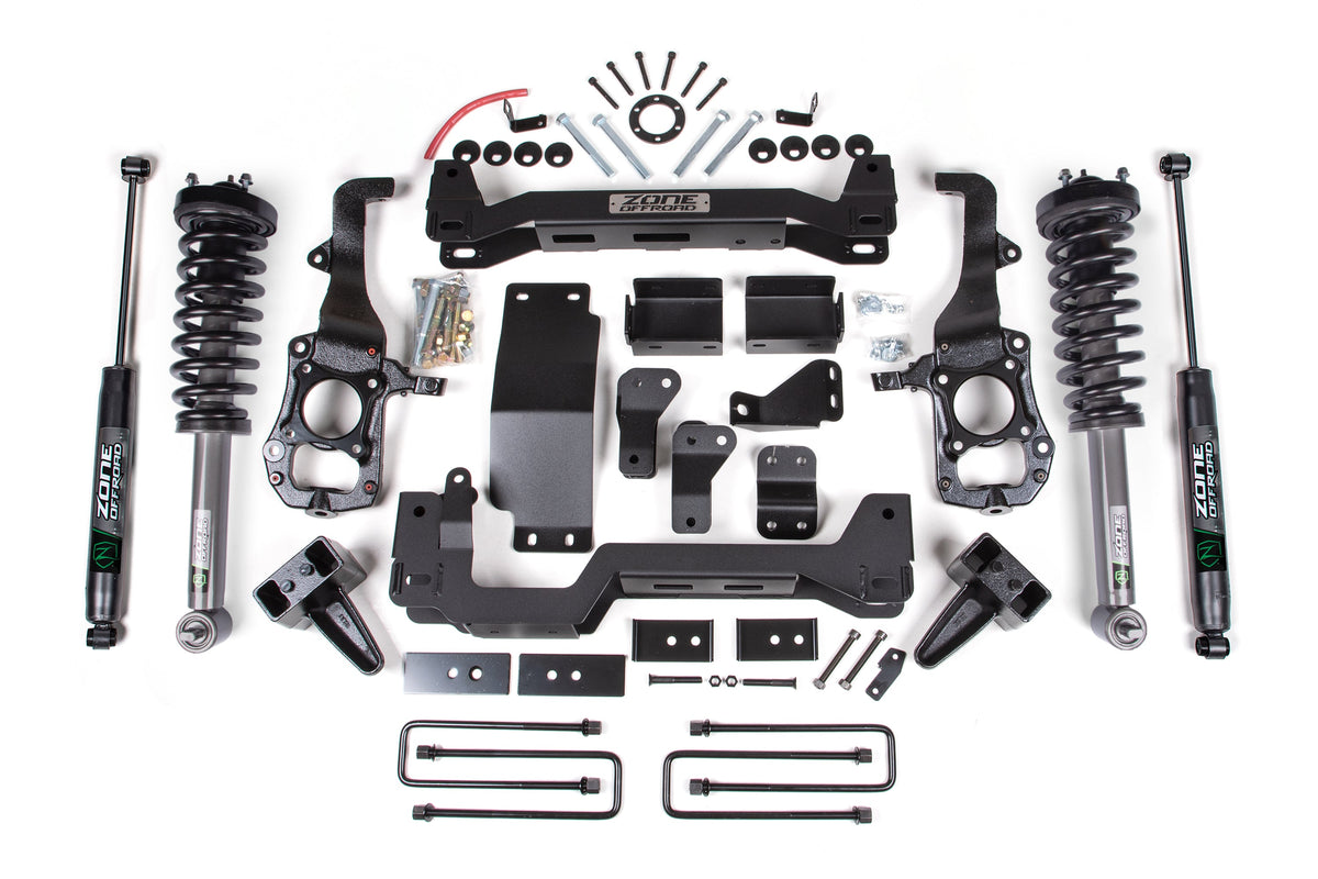 Zone Offroad 2021+ Ford F150 4WD 4in Suspension Lift Kit