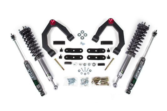 Zone Offroad 07-21 Toyota Tundra 4WD 3.5in Lift Kit - Nitro Loaded Struts & Shocks